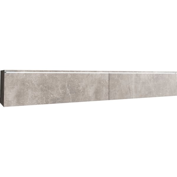 Home affaire Lowboard LOWBOARD VERA, wahlweise mit oder ohne Beleuchtung, Modernes griffloses TV-Board, 180 cm TV-Schrank, stehend und hängend