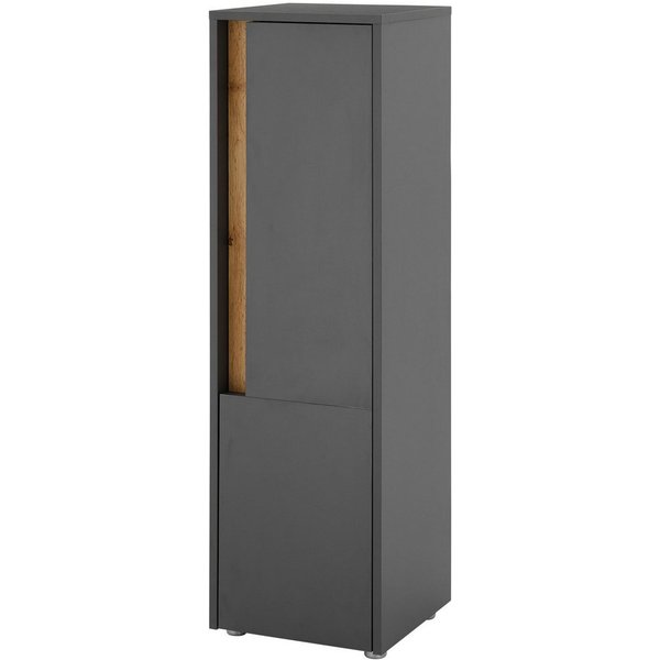 Home affaire Midischrank CITY/GIRON, Badschrank mit Griffmulde, Hochschrank in zeitlosem Design in den Farben Weiß und Anthrazit verfügbar, viel Stauraum