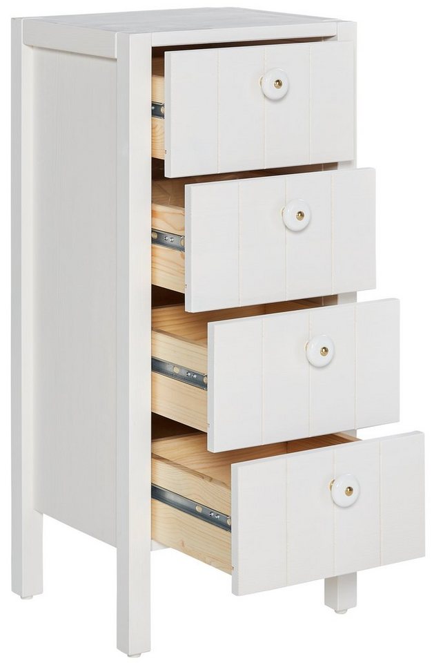 Home affaire Midischrank Tina Badmöbel, Kommode, Schrank, Breite 34 cm, Massivholz – Bild 5 von 5