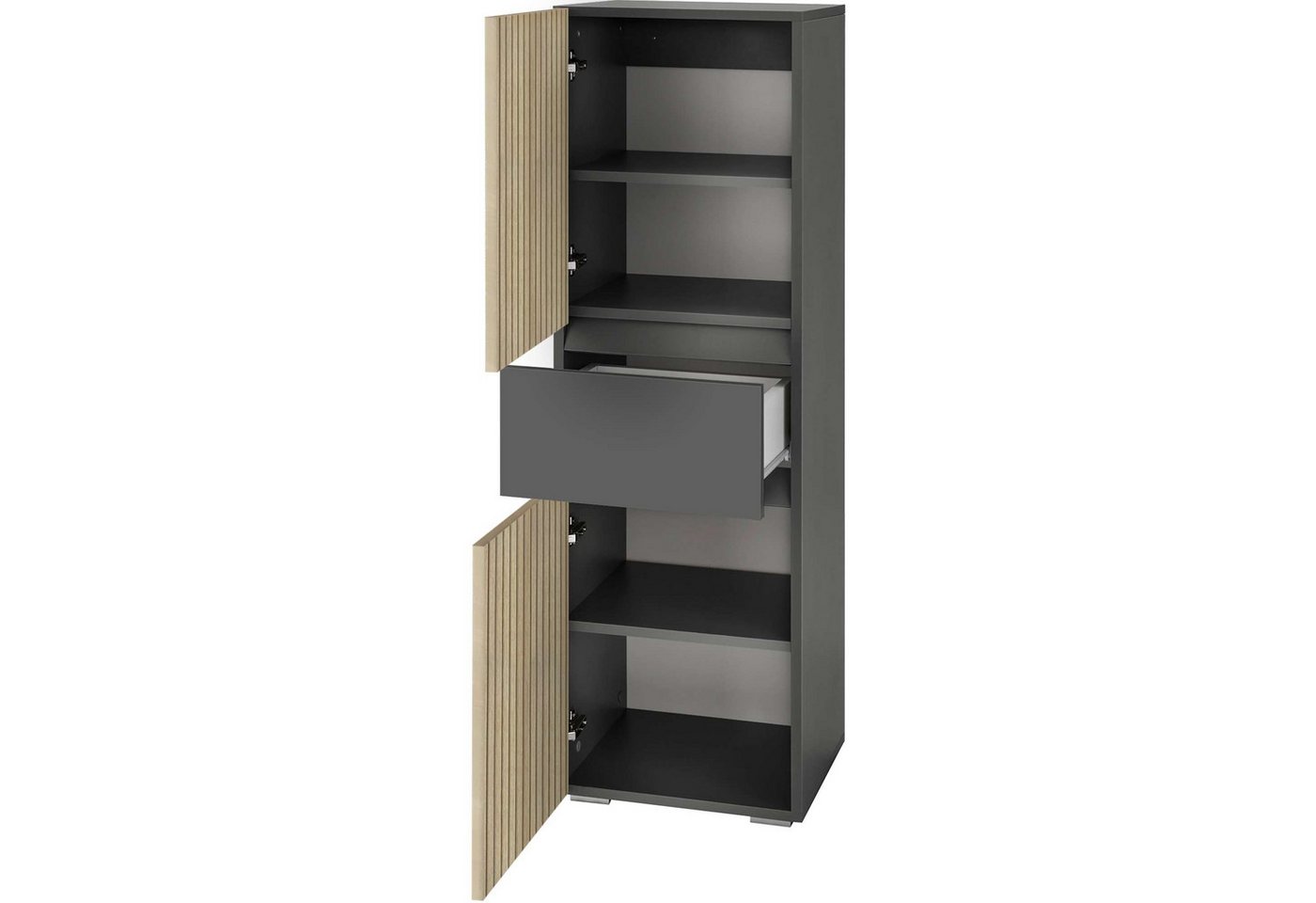 Home affaire Midischrank Wisla Höhe 130 cm, mit Türen & Schubkasten – Bild 4 von 5