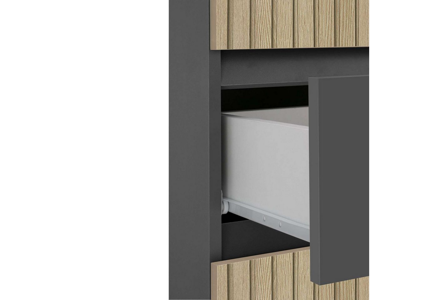 Home affaire Midischrank Wisla Höhe 130 cm, mit Türen & Schubkasten – Bild 5 von 5