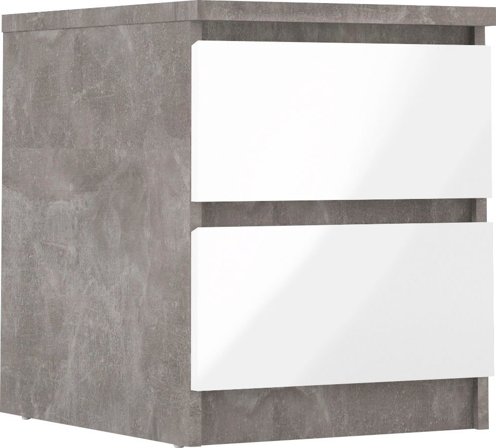 Home affaire Nachttisch Naia, Eleganter Nachttisch mit 2 Schubladen – Bild 2 von 5