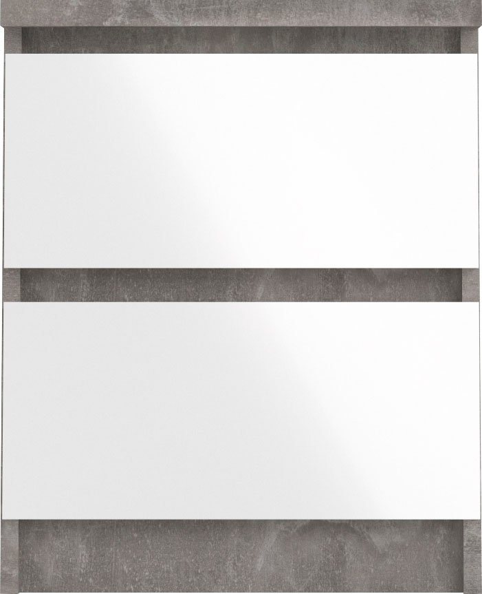 Home affaire Nachttisch Naia, Eleganter Nachttisch mit 2 Schubladen – Bild 4 von 5