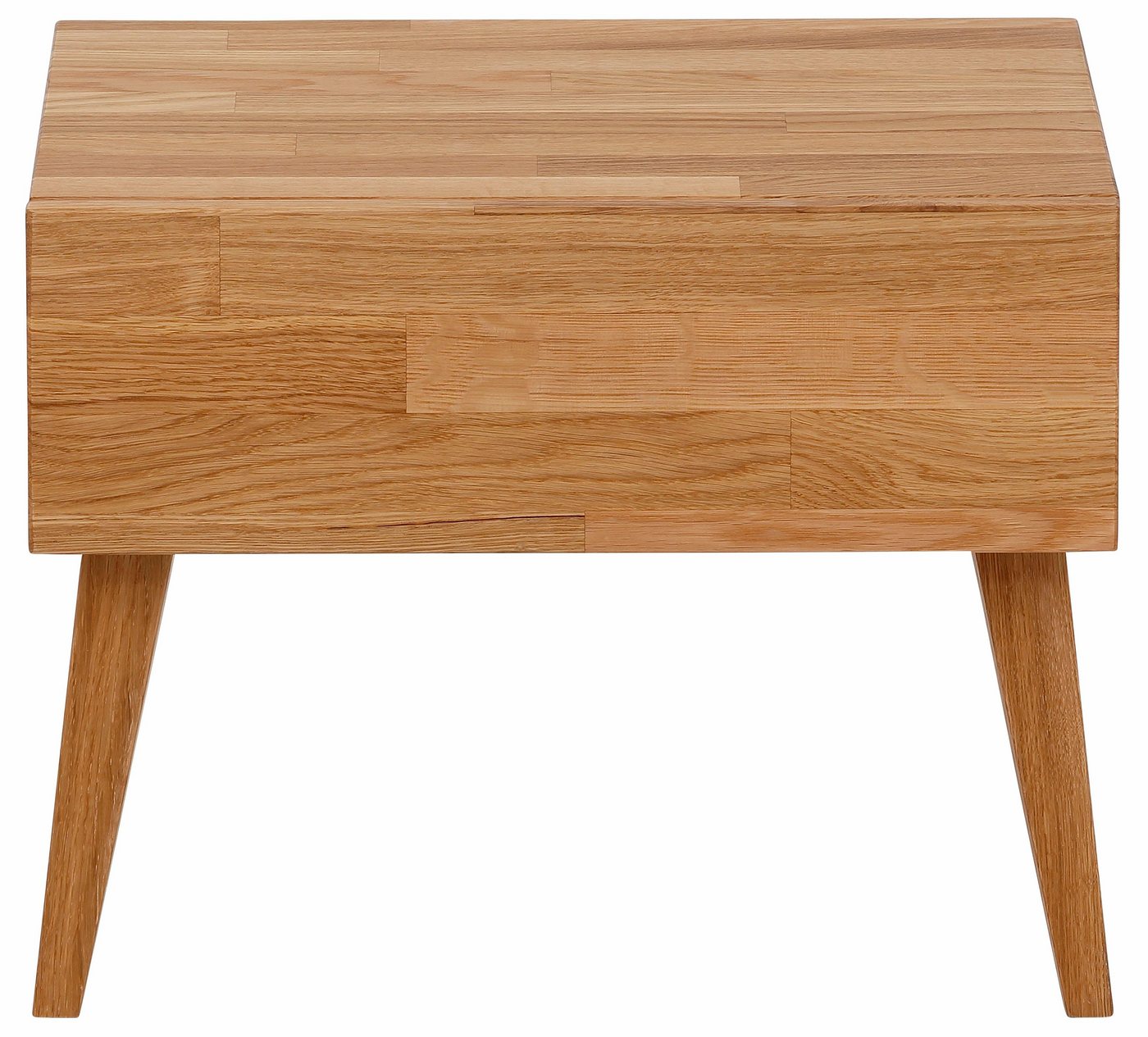 Home affaire Nachttisch Natali, mit einer Schublade, aus massiver Eiche, Breite 45 cm – Bild 2 von 5