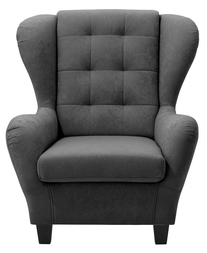 Home affaire Ohrensessel Alexander, B: 92 cm, Sitzhöhe: 44 cm, Set: mit Hocker – Bild 4 von 5