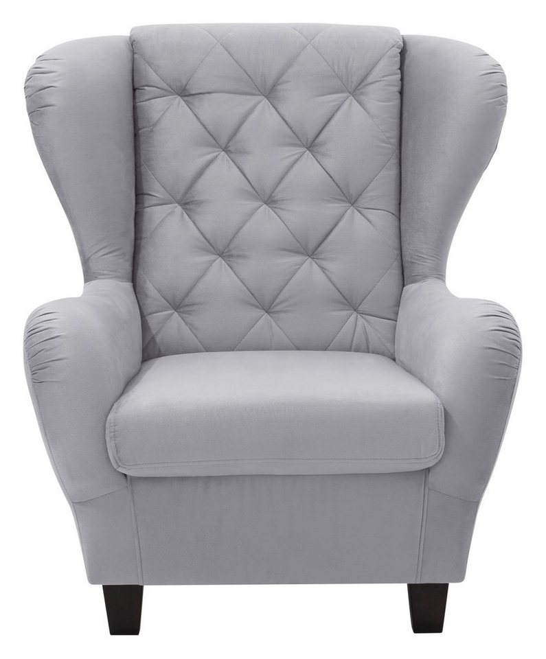 Home affaire Ohrensessel Alexander, B: 92 cm, Sitzhöhe: 44 cm, Set: mit Hocker – Bild 5 von 5
