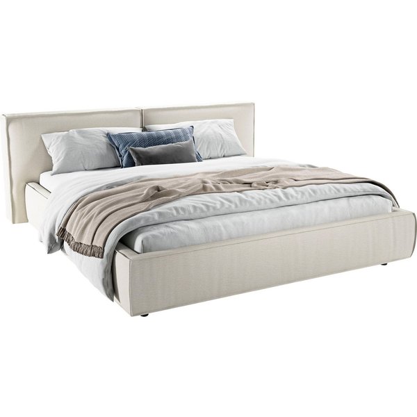 Home affaire Polsterbett Adrina mit Biesenoptik, Feincord und Luxus-Microfaser, bis 280kg, auch in Überlänge 220 cm, 4 Breiten bis 200cm