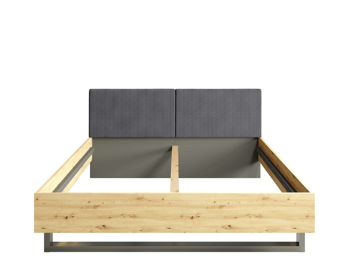 Home affaire Polsterbett Bett Loreto, Maße: B/T/H 185,5/211/98 cm, Bett 180x200 cm mit gepolstertem Kopfteil – Bild 3 von 5