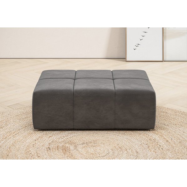 Home affaire Polsterhocker Ancona, Polsterhocker passend zum Sofa, Breite 107 cm, passend zur "Ancona"-Polsterserie, auch in Cord + Easy Care
