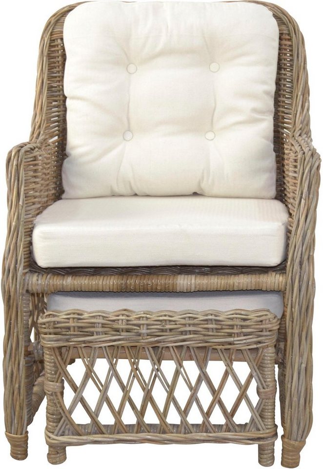 Home affaire Rattanstuhl, Handarbeit, Maße (B/T/H): (67/75/91) – Bild 2 von 5