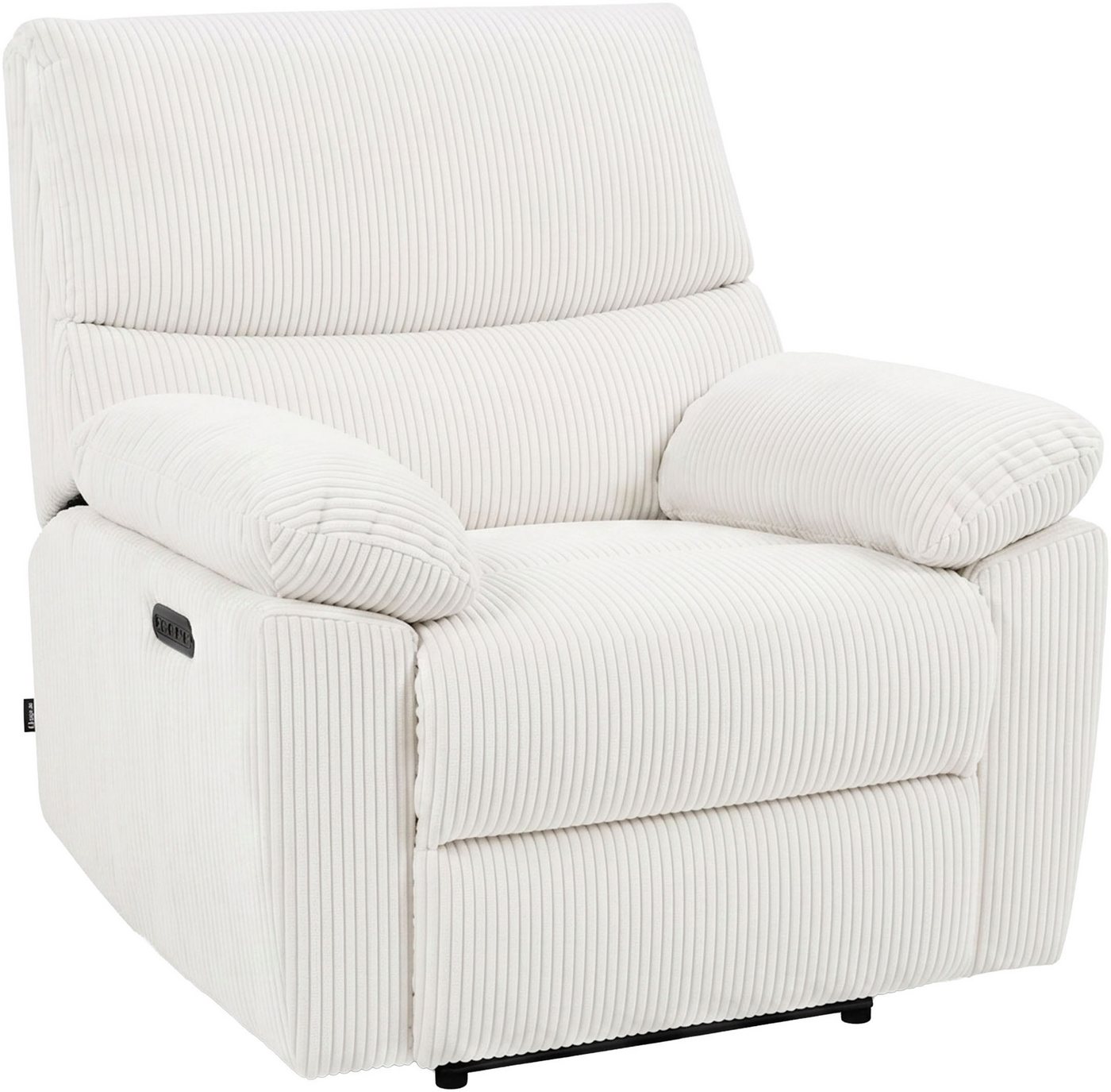 Home affaire Relaxsessel LANNOY, TV-Sessel, elektr. o. manuelle Relaxfunktion, USB A/C, Elektrische Variante mit USB A/C. Federkern, Webstoff – Bild 3 von 5