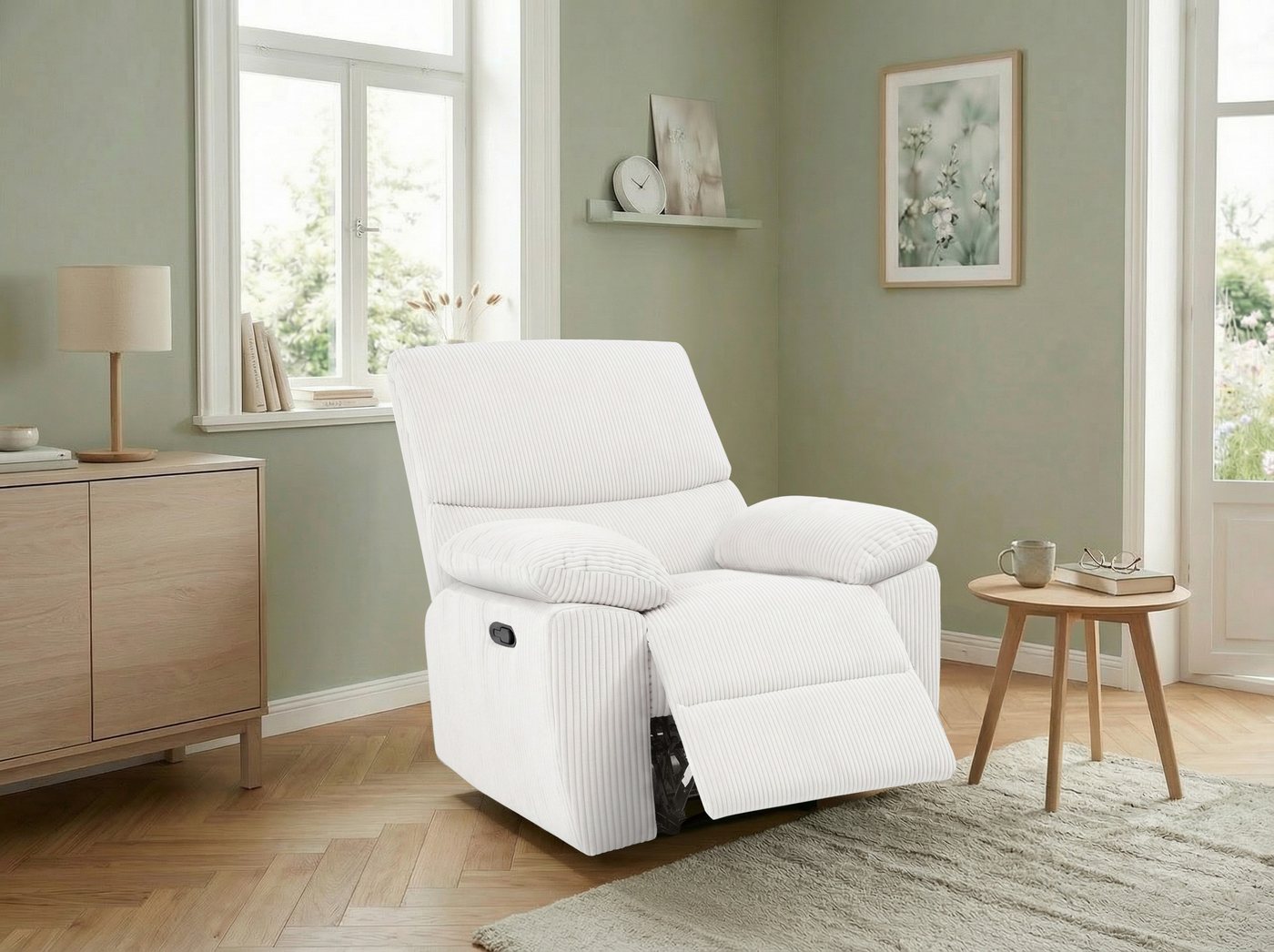 Home affaire Relaxsessel LANNOY, TV-Sessel, elektr. o. manuelle Relaxfunktion, USB A/C, Sessel mit Liegefunktion 105°-150°, Federkernpolsterung – Bild 2 von 5