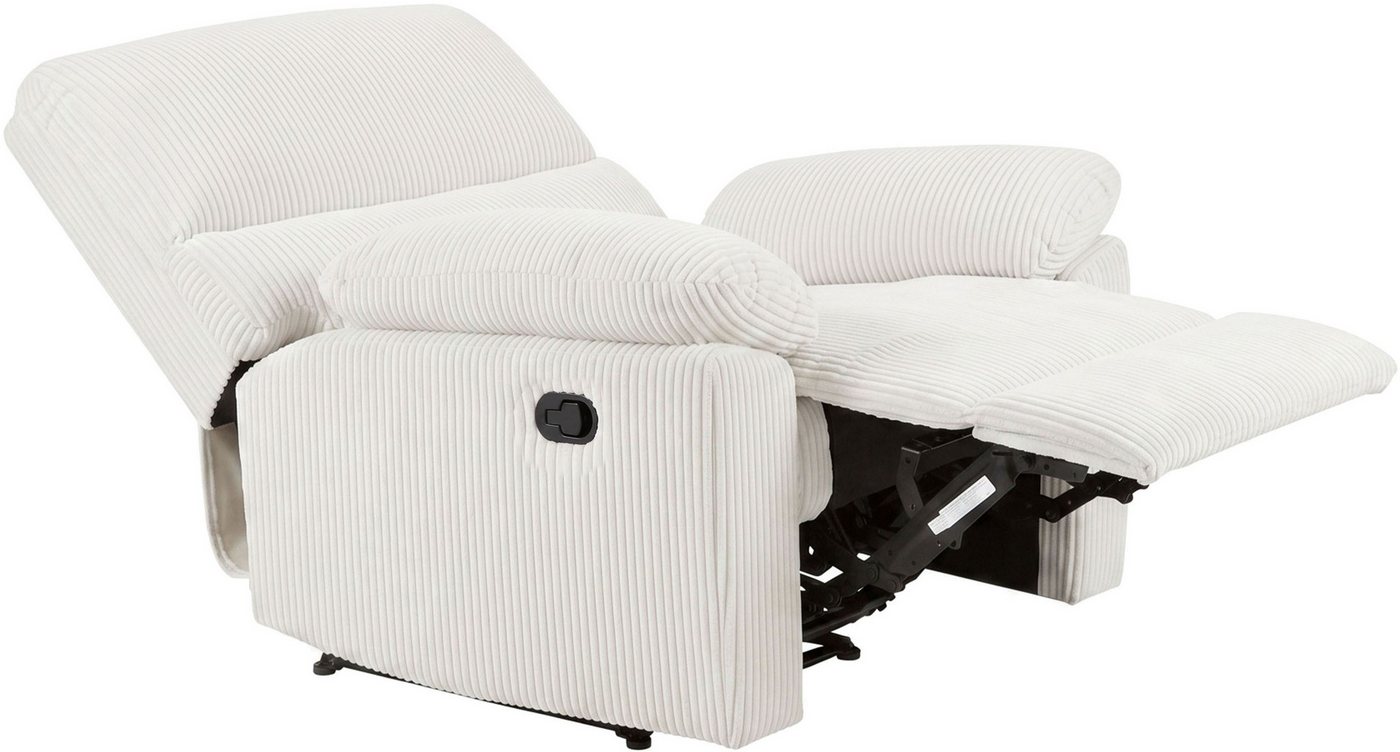Home affaire Relaxsessel LANNOY, TV-Sessel, elektr. o. manuelle Relaxfunktion, USB A/C, Sessel mit Liegefunktion 105°-150°, Federkernpolsterung – Bild 5 von 5