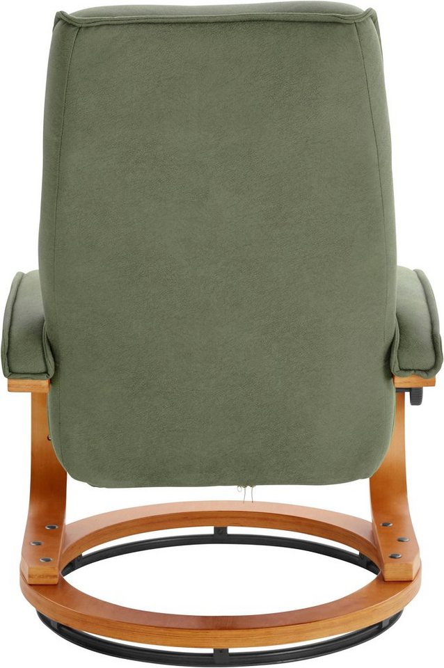 Home affaire Relaxsessel Lille, TV-Sessel, Sessel mit Hocker, Wohnzimmer, Schlaffunktion, Luxus-Microfaser Bezug und Holzgestell, Sitzhöhe 46 cm – Bild 4 von 5