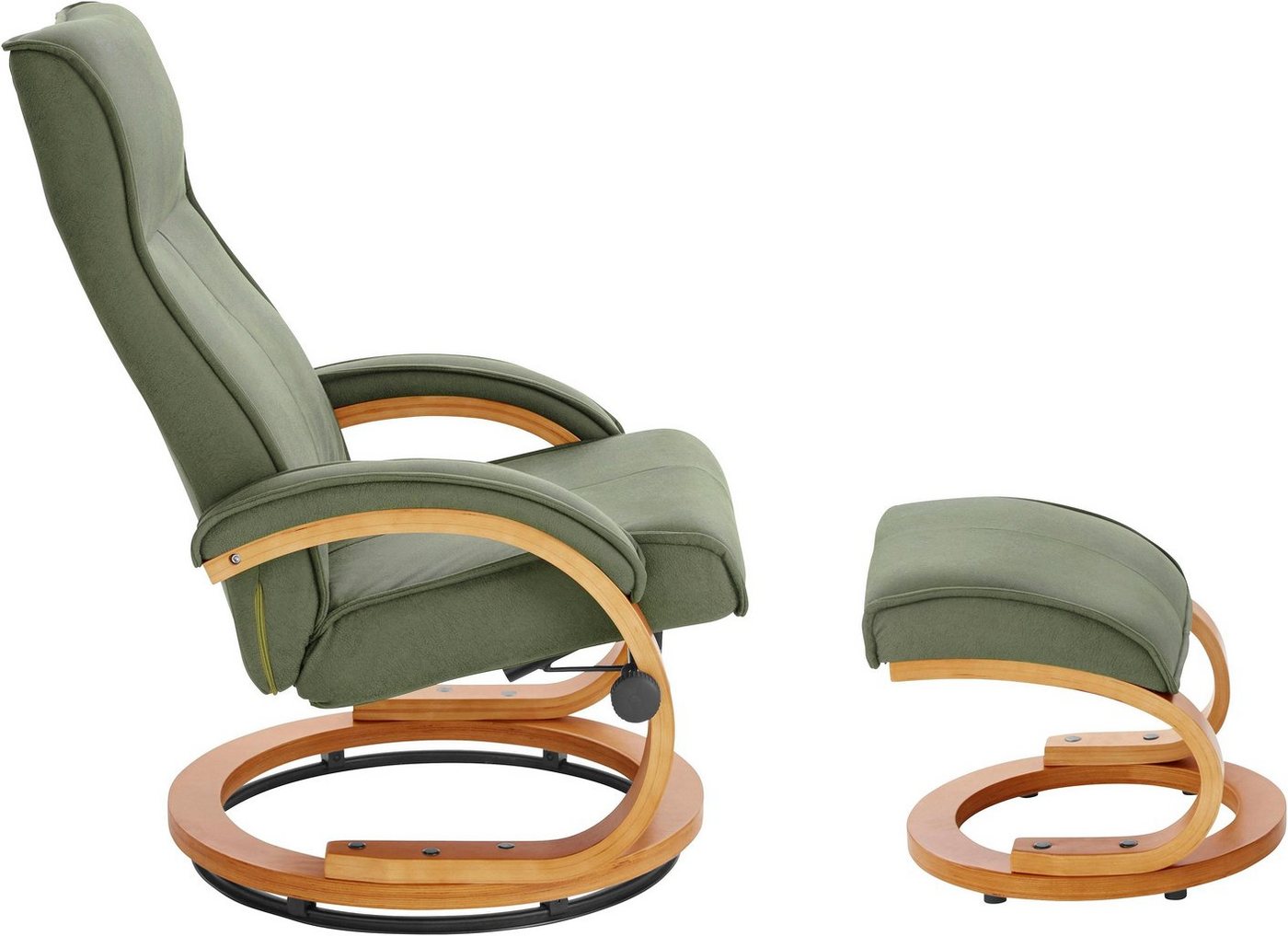 Home affaire Relaxsessel Lille, TV-Sessel, Sessel mit Hocker, Wohnzimmer, Schlaffunktion, Luxus-Microfaser Bezug und Holzgestell, Sitzhöhe 46 cm – Bild 5 von 5