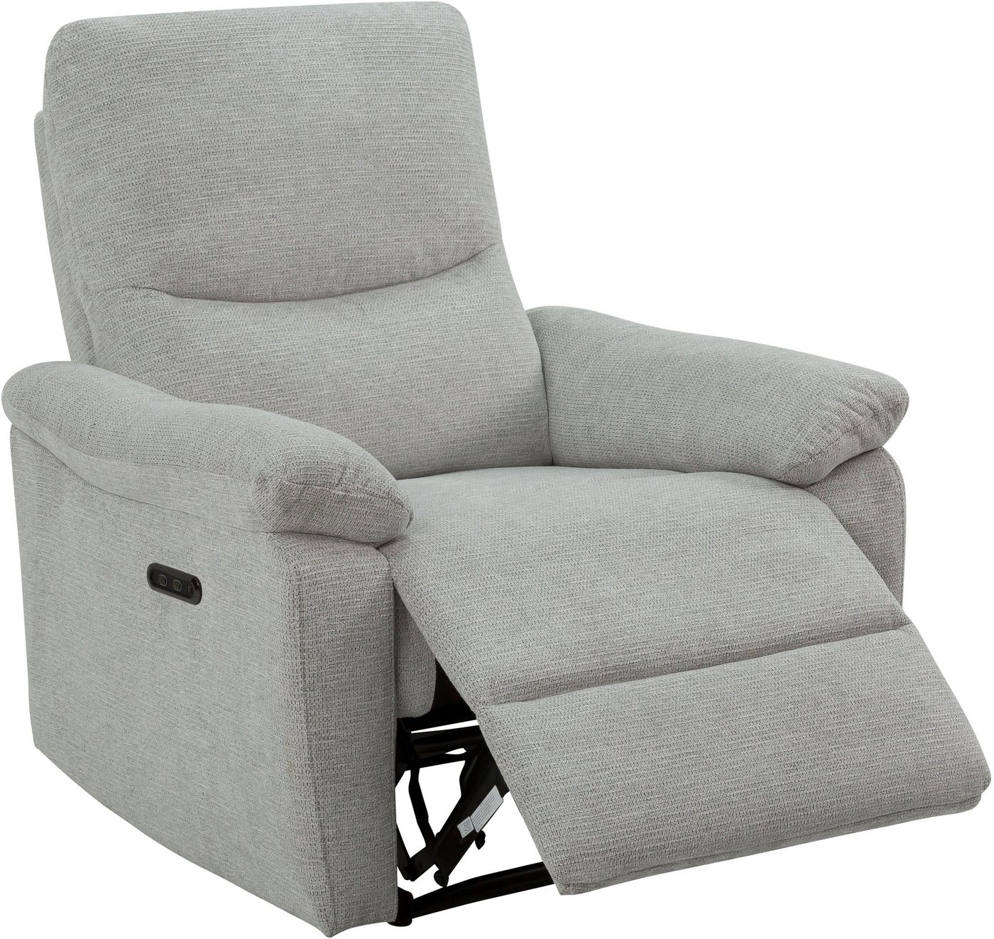 Home affaire Relaxsessel ODILON, TV-Sessel mit Relax- und Liegefunktion, Struktur-Bezug, manuelle und elektrische Funktion (mit USB A/C), Federkern-Polsterung – Bild 5 von 5