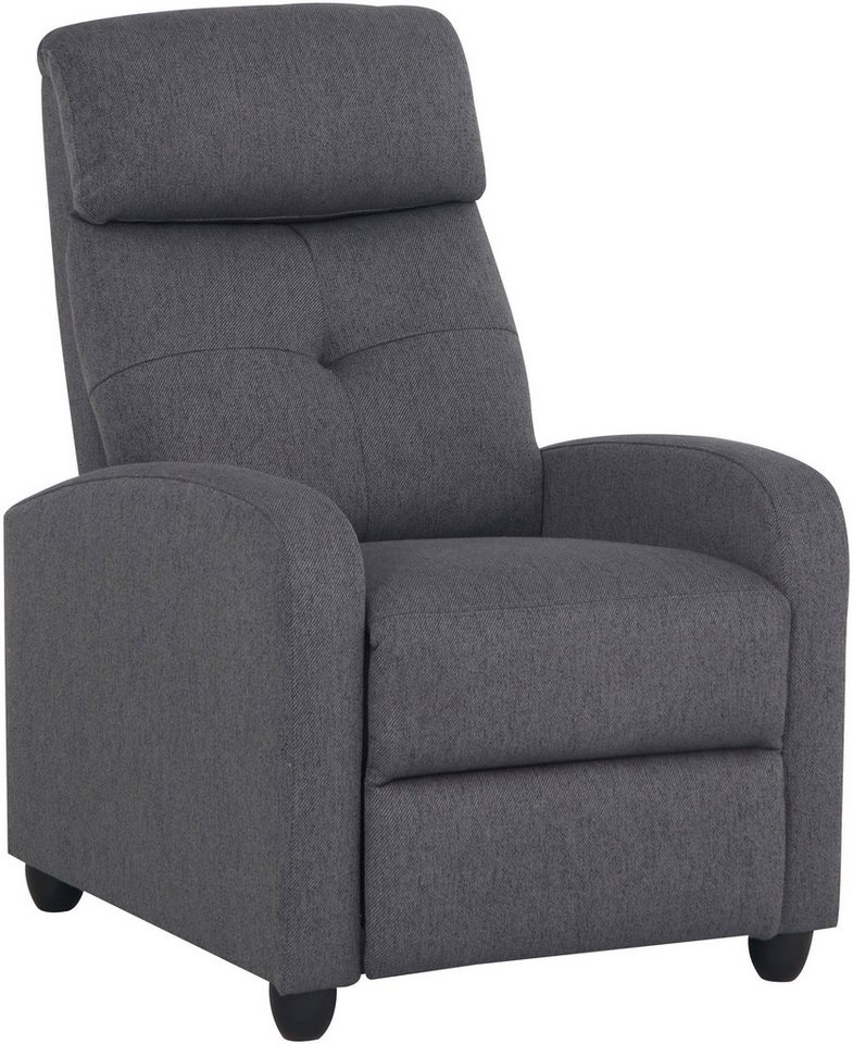 Home affaire Relaxsessel VESOUL, TV-Sessel, Ruhesessel mit Schlaffunktion, Webstoff, Loungesessel mit manueller Relax- und Liegefunktion (105°-135) – Bild 4 von 5