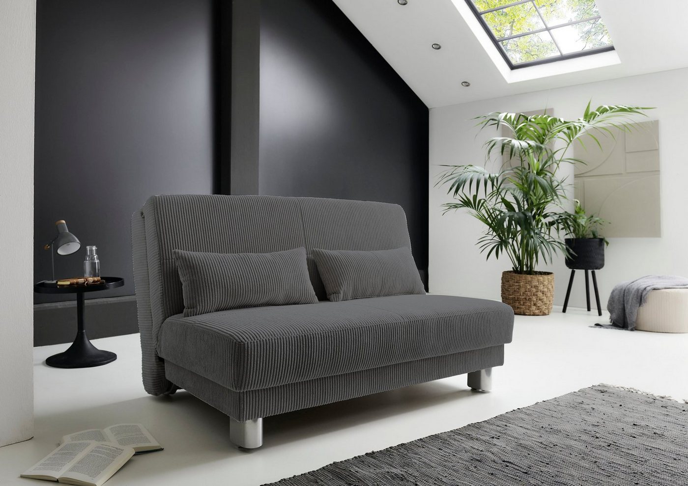 Home affaire Schlafsofa Gina, mit einem Handgriff vom Sofa zum Bett – Bild 2 von 5
