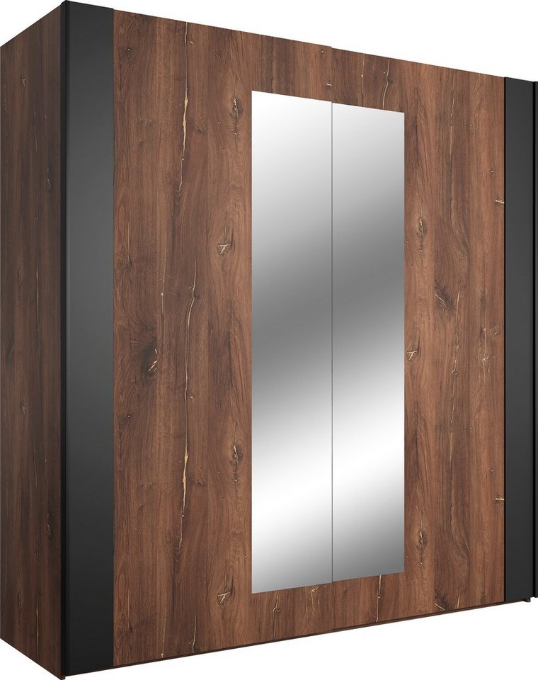 Home affaire Schlafzimmer-Set Sigma, Set 4 -St(Kleiderschrank, 2xNako, Bett 180), Made in Europe, Komplettschlafzimmer, viel Stauraum, trendige Farben – Bild 3 von 5