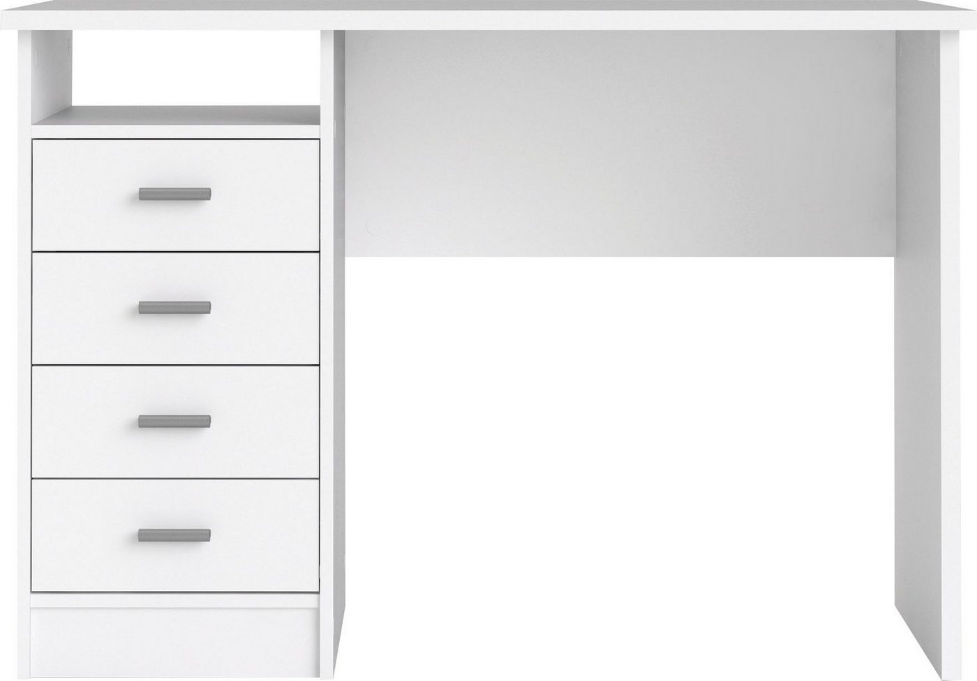 Home affaire Schreibtisch Function Plus, Arbeitstisch, Bürotisch, staurum, minimalistisch, mit 4 Schubladen,1 Einlegeboden, zeitlos, 1 offenes Fachbreite 110 cm – Bild 2 von 5