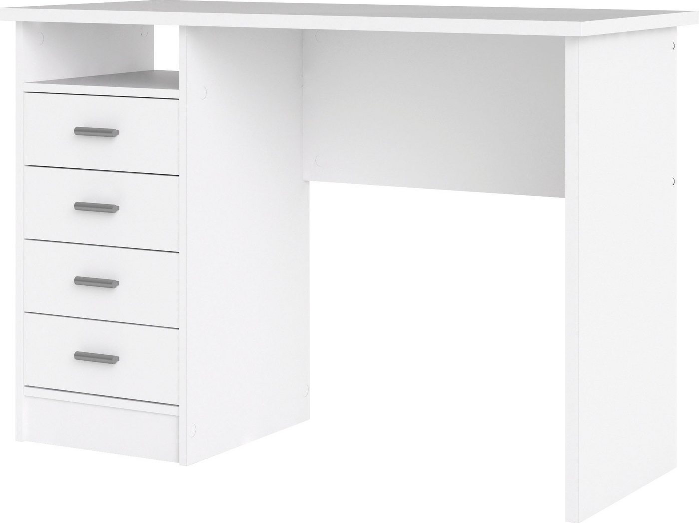 Home affaire Schreibtisch Function Plus, Arbeitstisch, Bürotisch, staurum, minimalistisch, mit 4 Schubladen,1 Einlegeboden, zeitlos, 1 offenes Fachbreite 110 cm – Bild 5 von 5
