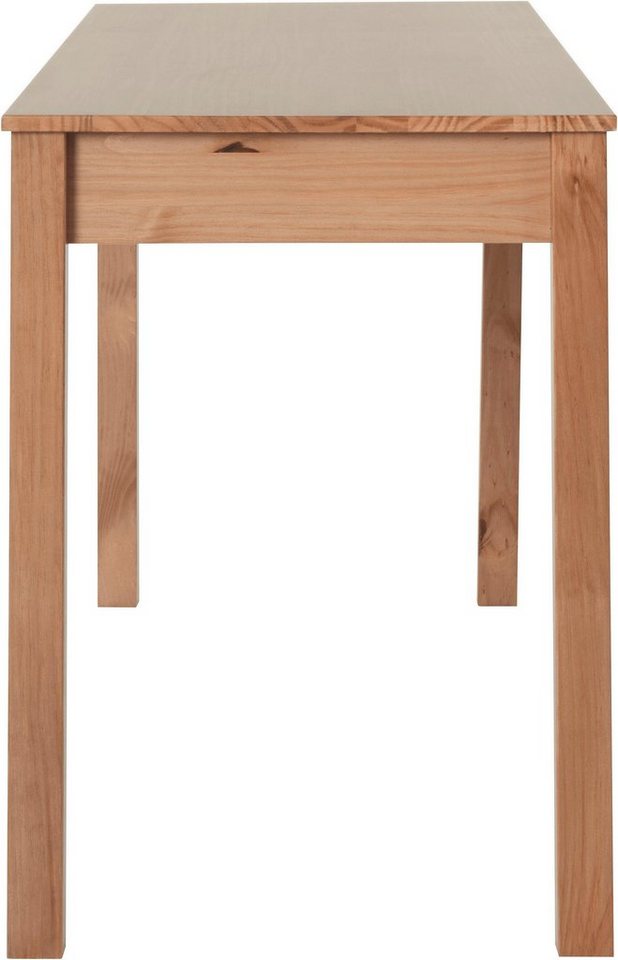 Home affaire Schreibtisch Gava, massives Kiefernholz, für das home office, Breite 100/120/140/160 cm – Bild 5 von 5