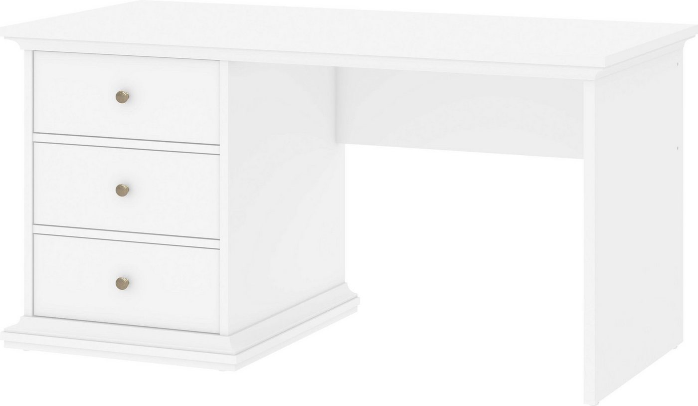 Home affaire Schreibtisch Paris, erstrahlt in schöner Holzoptik, Breite 130 cm – Bild 2 von 4
