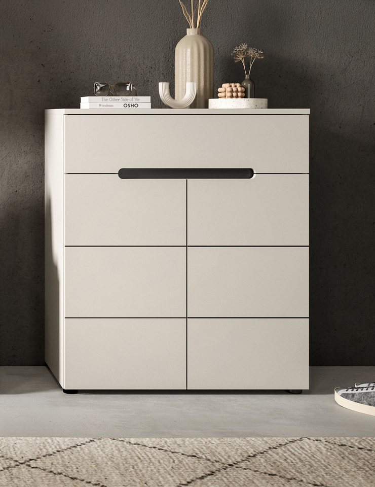 Home affaire Schuhkommode REHAT, TOPSELLER!, Breite 80cm, 2 Türen, 1 Schubkasten, 4 Fächer (1 St., in verschiedenen Farben erhältlich, Platz für ca. 12 Paar Sch – Bild 2 von 5