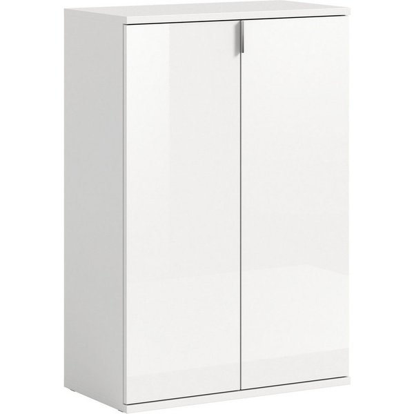 Home affaire Schuhkommode Trondheim, Breite 61 cm, 2 Türen, 5 Einlegeböden, 6 Fächer, Garderobenkommode, Schuhschrank, Schuhkommode, Anrichte, Flurschrank