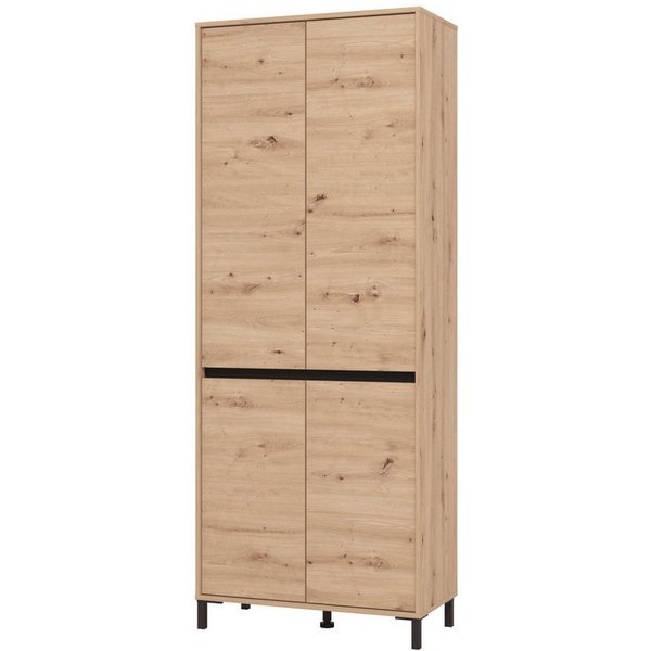 Home affaire Schuhschrank Flannan, Schuhregal, Schuhkommode, Gesamthöhe 205,5 cm acht Regale und eine Schublade, Gesamtbreite 80 cm