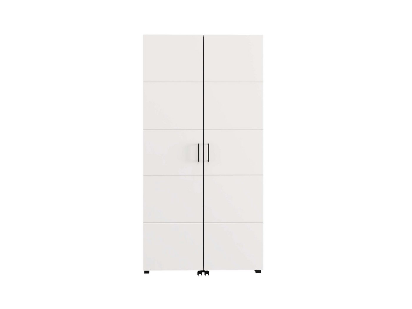 Home affaire Schuhschrank Islay, Drehtüren auf Rollen, B/T/H: 91,6/32,4/184,4 cm Schuhkommode mit Platz für ca. 40 Paar Schuhe bis Gr. 40 – Bild 4 von 5