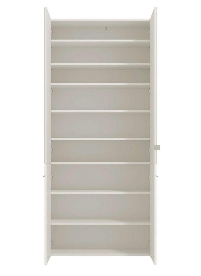 Home affaire Schuhschrank Menorca Schuhkommode, Lagerschrank, Schuhregal, Breite 90 cm mit vier Türen, in modernen und eleganten Farben, mit zwei Spiegeln – Bild 5 von 5