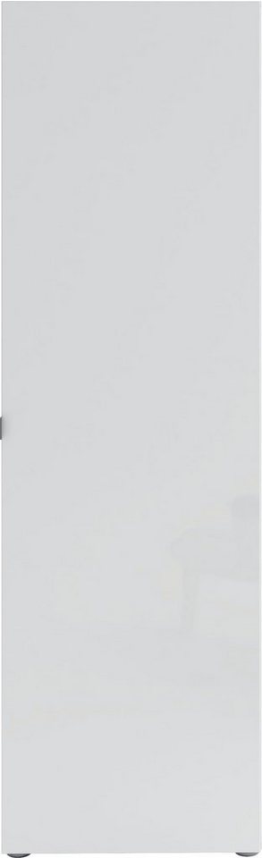 Home affaire Schuhschrank Tozzi, Schuhregal, Schuhkommode, hochglanz lackiert, nur 20 cm tief mit sanft schließende Tür, Breite 60 cm, ca. 12 paar Schuhe – Bild 3 von 5