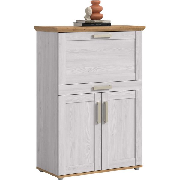 Home affaire Sekretär COSENZA, Höhe 122 cm, 2 Türen, 1 Klappe, 1 Schubkasten, 5 Fächer (in Landhausoptik, mit weiteren Artikel der Serie kombinierbar), Schreibt