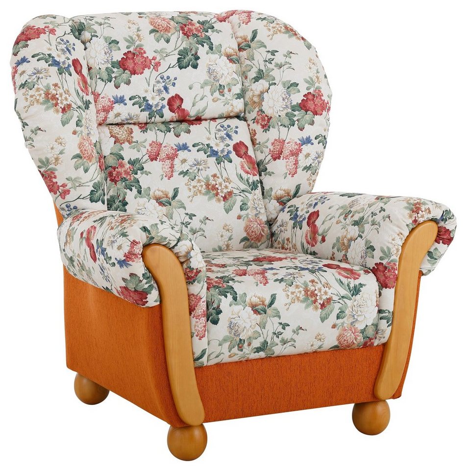 Home affaire Sessel Milano, bequemer Ohrensessel im Landhaus-Stil, Breite 99cm, Hochlehnsessel – Bild 2 von 5