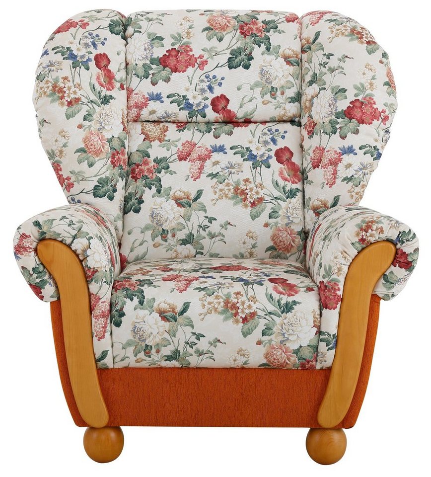 Home affaire Sessel Milano, bequemer Ohrensessel im Landhaus-Stil, Breite 99cm, Hochlehnsessel – Bild 3 von 5