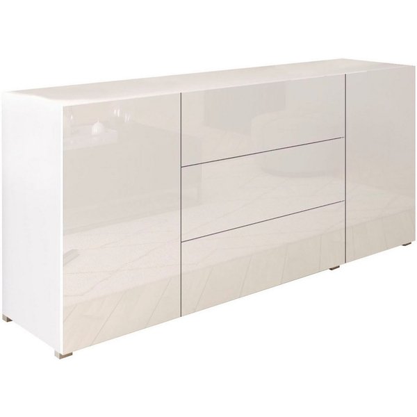 Home affaire Sideboard BERLIN, Moderne grifflose Kommode Breite 150 cm, 4 Schubkästen/ 2 Türen