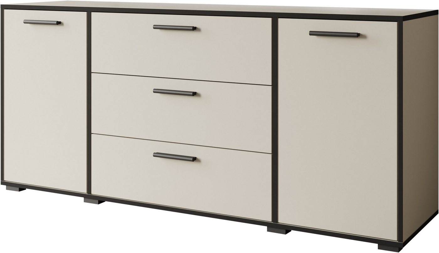 Home affaire Sideboard BOGOTA, moderne Kommode, Schubladenschrank mit verstellbaren Einlegeböden – Bild 2 von 5