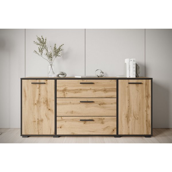 Home affaire Sideboard BOGOTA, moderne Kommode, Schubladenschrank mit verstellbaren Einlegeböden
