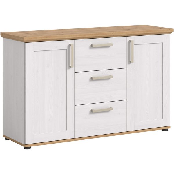 Home affaire Sideboard Cosenza, Cosenza Sideboard 129 cm, 2 Türen, 4 Fächer, Sideboard, Wohnzimmer