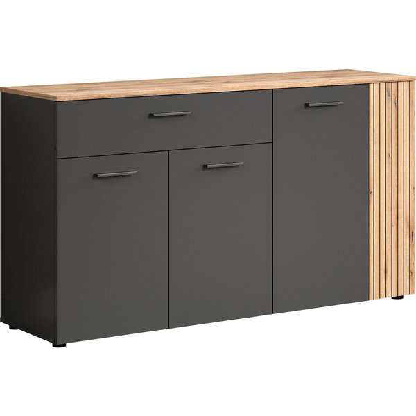 Home affaire Sideboard Estepona (1 St), Kommode, Akustikpaneel-Look, Breite 150 cm