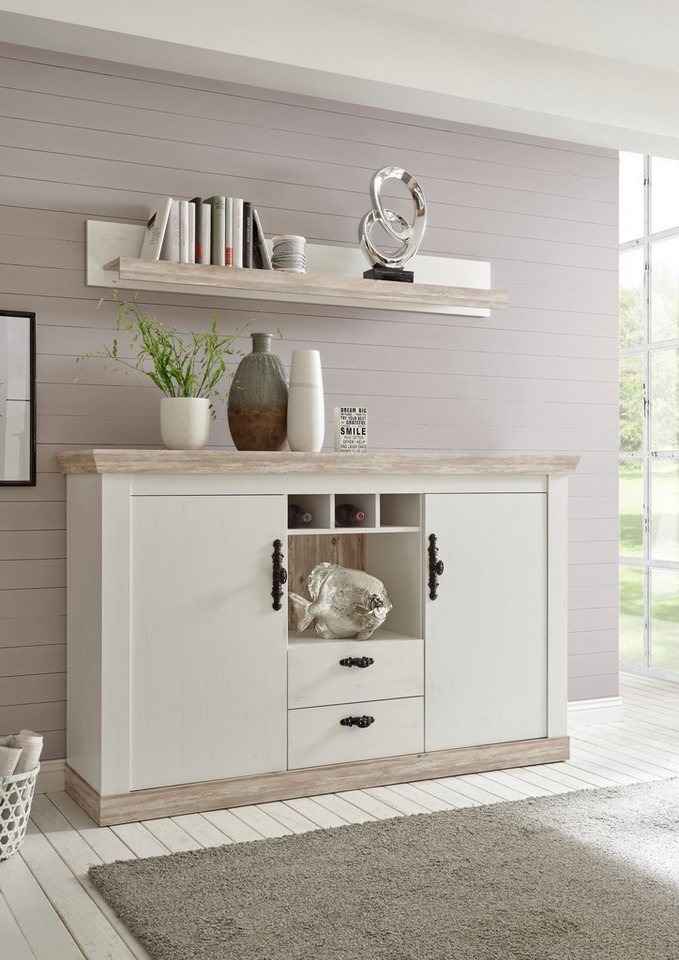 Home affaire Sideboard Florenz, im romantischen Landhaus-Look, Breite 168 cm – Bild 2 von 5
