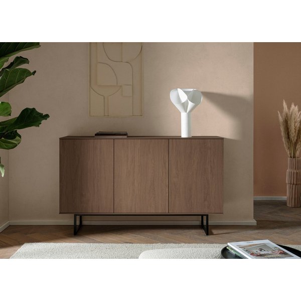 Home affaire Sideboard Lund, moderner Schrank, Kommode mit Kufengestell, optisch dünner Oberboden, hochwertige Optik, ausreichend Stauraum