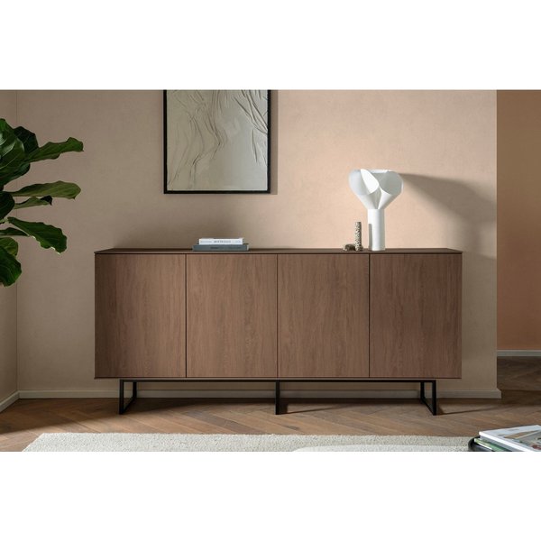 Home affaire Sideboard Lund, moderner Schrank, Kommode mit Kufengestell, optisch dünner Oberboden, hochwertige Optik, ausreichend Stauraum