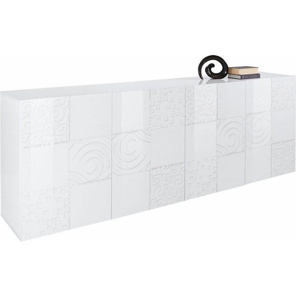 Home affaire Sideboard Miro, Breite 241 cm mit dekorativem Siebdruck