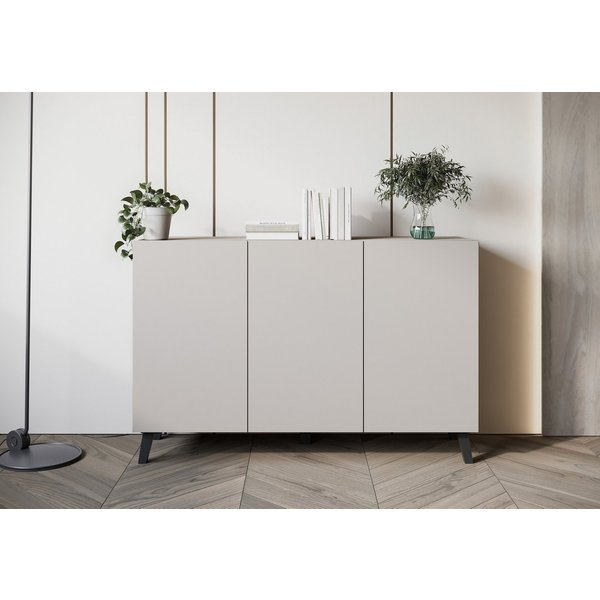 Home affaire Sideboard SIDEBOARD PHUKET II, Stilvolle, grifflose Kommode, Breite 120cm (1 St), Mit 6 Fächern und höhenverstellbaren Einlegeböden