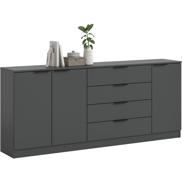 Home affaire Sideboard SKARDE, Breite 185 cm, 4 Schubkästen, 3 Türen, viel Stauraum (in verschiedenen Farben und Breiten erhältlich, individuell einsetzbar), Ko
