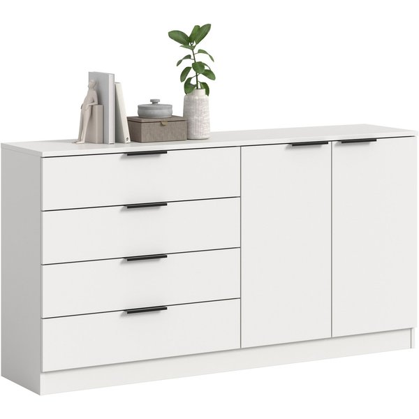 Home affaire Sideboard SKARDE, Breite 148 cm, 4 Schubkästen, 2 Türen, viel Stauraum (in verschiedenen Farben und Breiten erhältlich, individuell einsetzbar), Ko