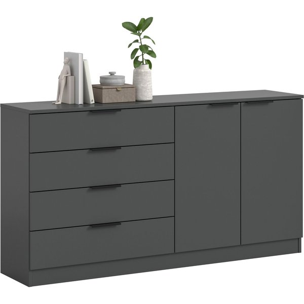 Home affaire Sideboard SKARDE, Breite 148 cm, 4 Schubkästen, 2 Türen, viel Stauraum (in verschiedenen Farben und Breiten erhältlich, individuell einsetzbar), Ko