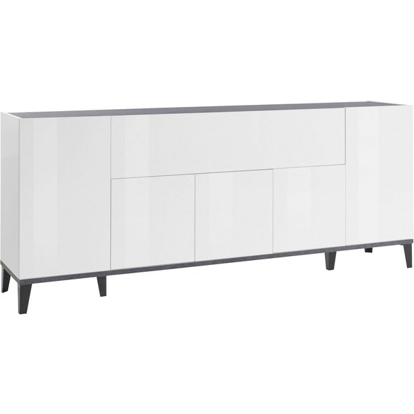 Home affaire Sideboard Sunrise, Kommode mit 5 Türen und 1 Klapptür, Breite 200 cm